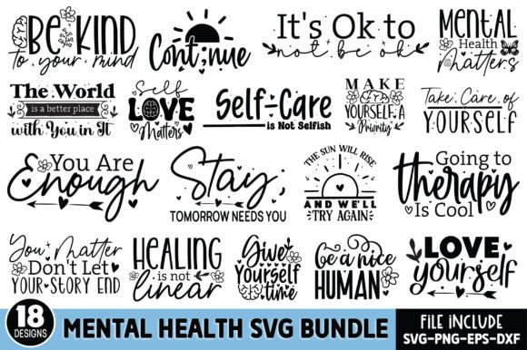 Download Mental Health SVG Bundle - Mental health svg bundle Collection