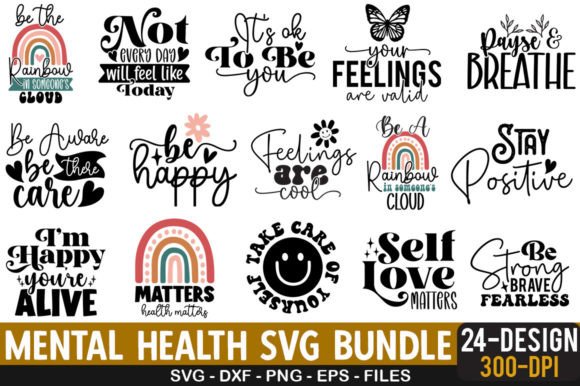 Download Mental Health SVG Bundle - Mental health svg bundle Collection