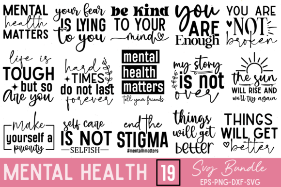 Download Mental Health SVG Bundle - Mental health svg bundle Collection