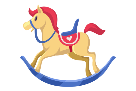 Download Rocking Horse. Funny Cartoon Wooden Ridi - Rocking horse Collection