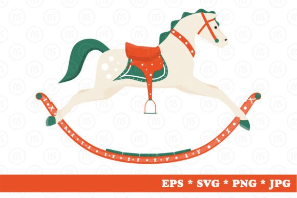 Download Cartoon Rocking Horse. - Rocking horse Collection